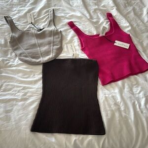 Brand New w Tags! Aritzia sculpt knits. Bundle of three!